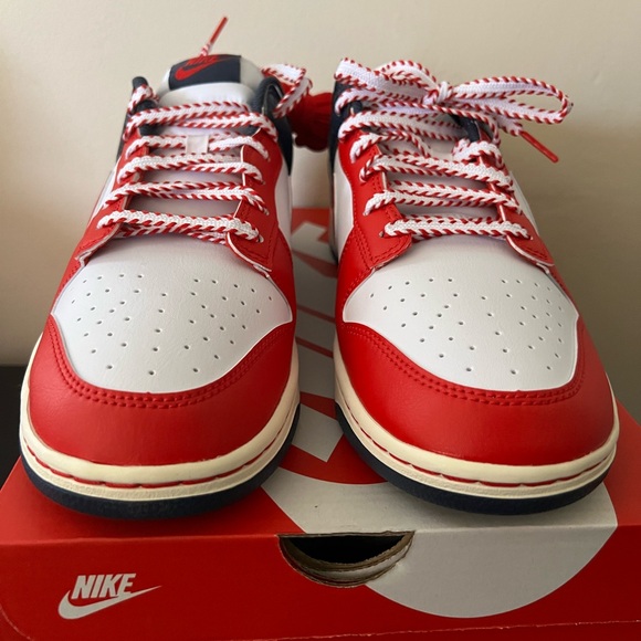 Nike Dunk Low Retro Sneakers Boston Red Sox Blue/Red/White Men's Size 11 BNIB - Picture 5 of 12